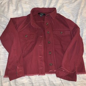 Super cute crop top red jacket